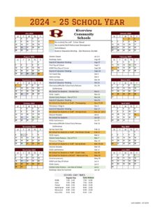 Riverview Community Schools Calendar