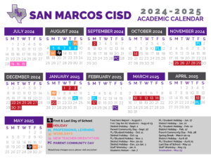 SAN MARCOS CISD School Calendar 24-25 [PDF] smcisd