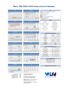 WACO WISD SCHOOL CALENDAR 24-25
