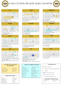 east central isd schools calendar 25-26