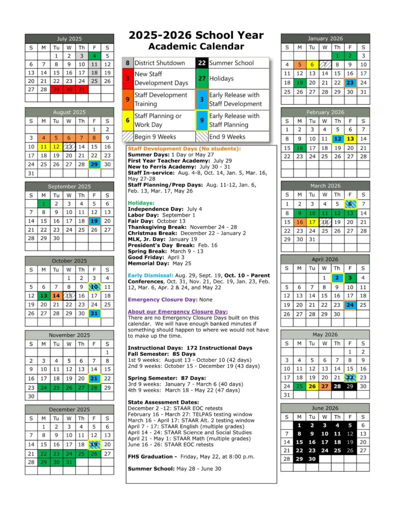 Ferris Independent School District ISD 25-26