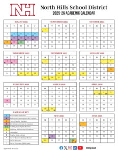 north hills school district calendar