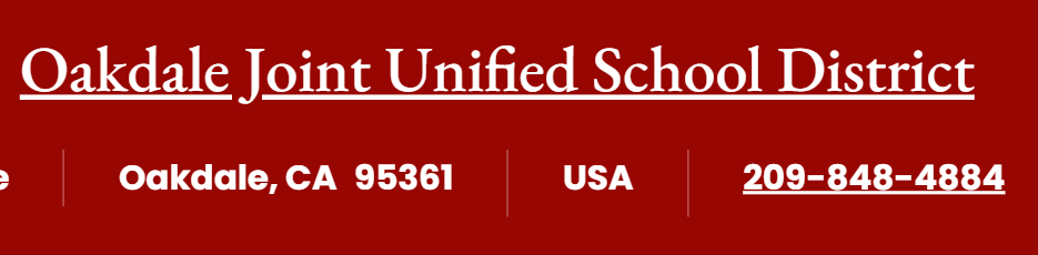 oakdale joint unified school district