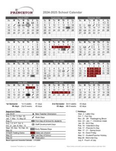 princeton isd school calendar 24-25