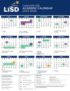 Lewisville ISD School Calendar 24-25