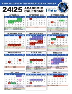 white settlement isd school calendar 24-25