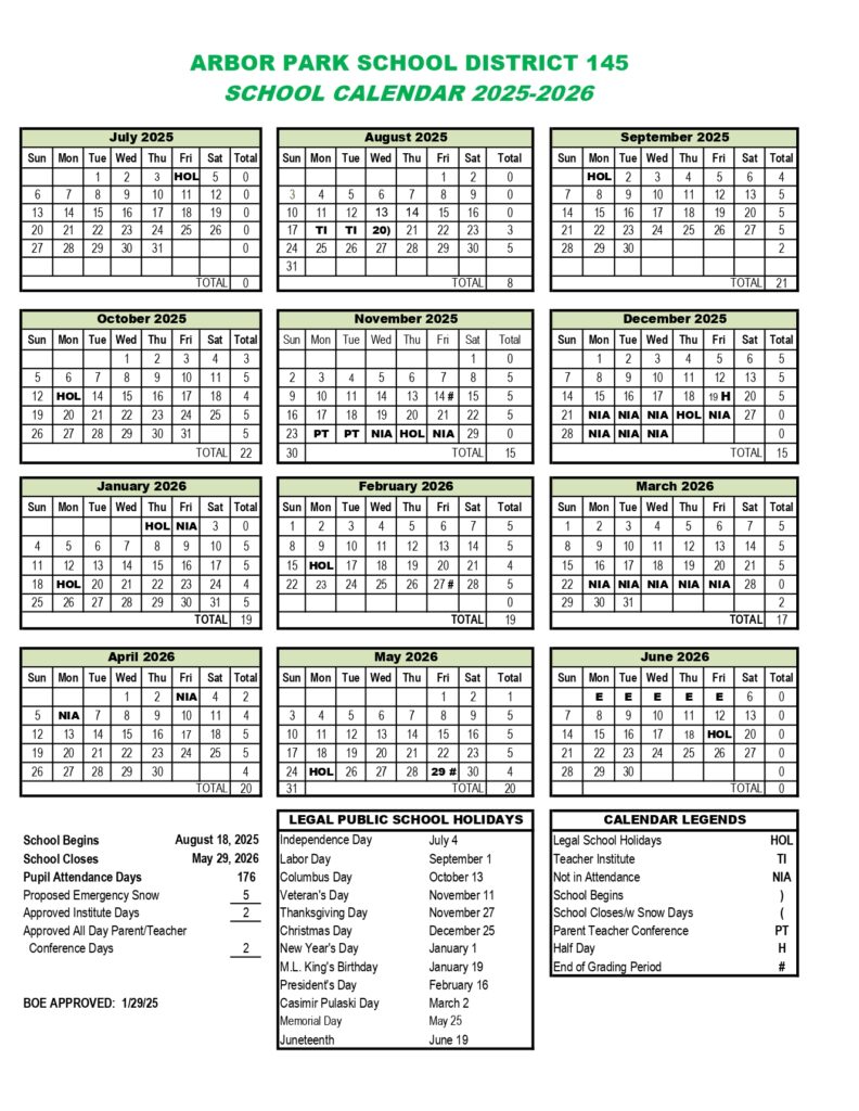 Arbor Park School District 145