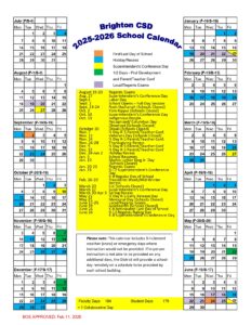 Brighton CSD calendar 25-26