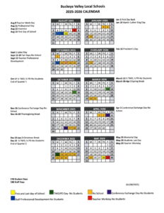 Buckeye Valley local schools calendar