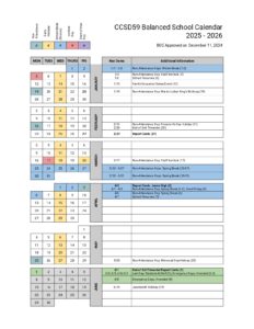 CCSD59, calendar 25-26
