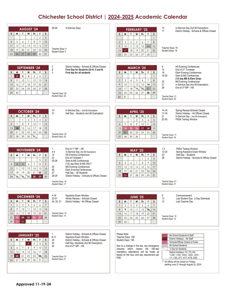 Chichester School District 24-25