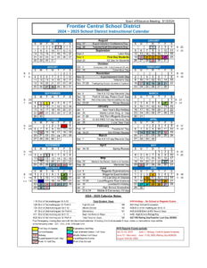 Frontier Central School District calendar