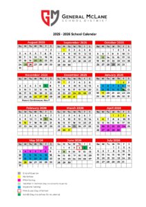 General McLane School calendar