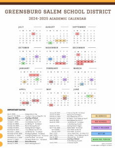 Greensburg Salem School District Calendar 24-25