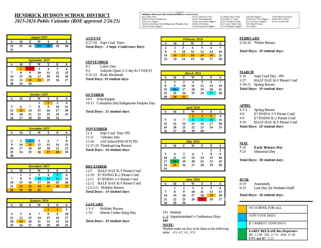hen hud calendar