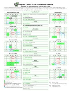 Irvington UFSD Calendar