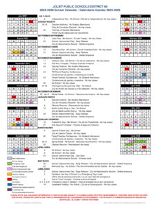 Joliet Public District 86 Calendar
