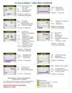 KLSD CALENDAR