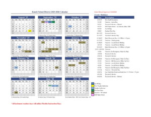 Knoch School District calendar 25-26