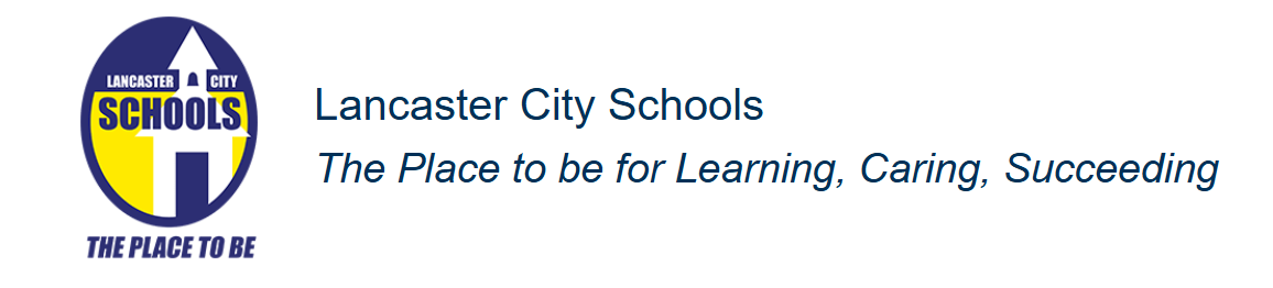 Lancaster City Schools  Calendar 26-27 Updates Logo