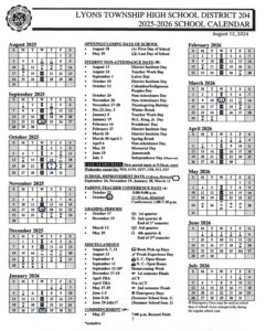LTHS calendar 25-26