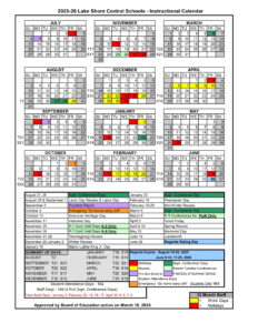 Lake Shore CSD Calendar