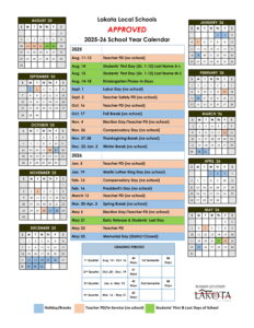Lakota Local Schools calendar