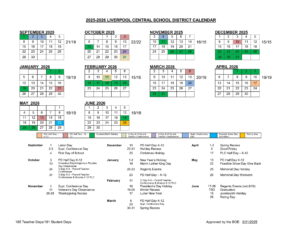 Liverpool CSD Calendar