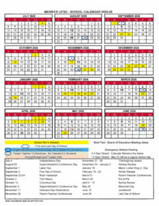 MERRICK UFSD Calendar