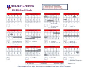 miller place ufsd calendar