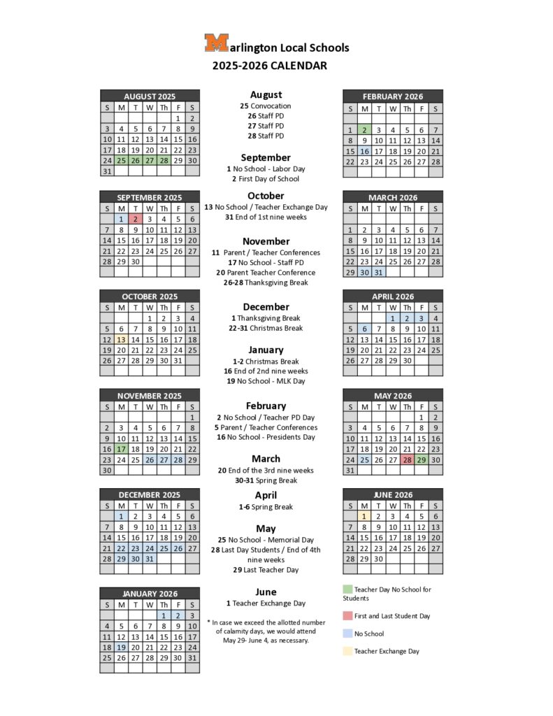 Marlington Local Schools 25-26