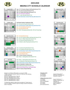 medina schools calendar
