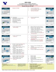 Nazareth Area School District Calendar