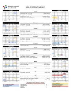 Northbrook Glenview School District 30 calendar