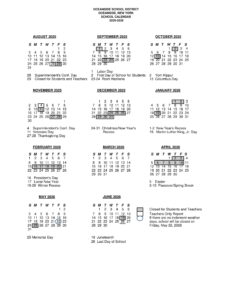 Oceanside School District Calendar