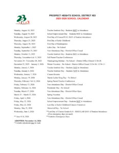 PROSPECT HEIGHTS SCHOOL DISTRICT #23