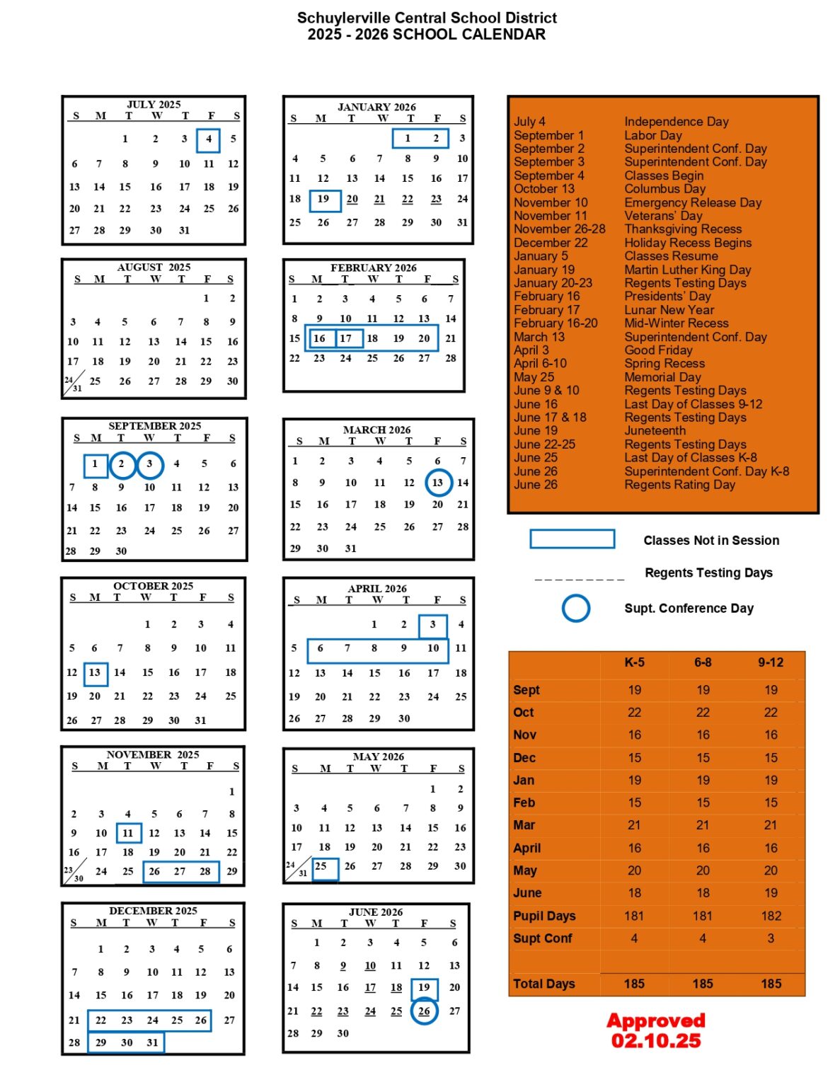 Schuylerville csd calendar 25 26 revised educounty