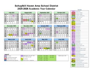 schuylkill Haven Area calendar