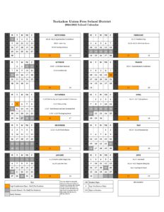 Tuckahoe Union-Free School District Calendar revised