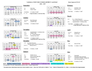 VALHALLA UNION FREE SCHOOL DISTRICT calendar