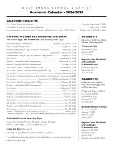WEST SHORE SCHOOL DISTRICT 1