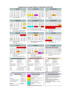 Westchester Public Schools il calendar