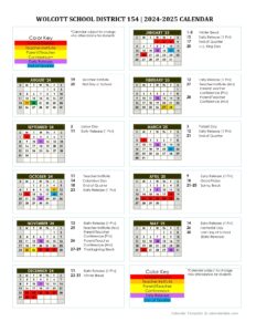 Wolcott School District 154 Calendar