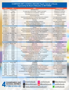 champaign district 4 calendar
