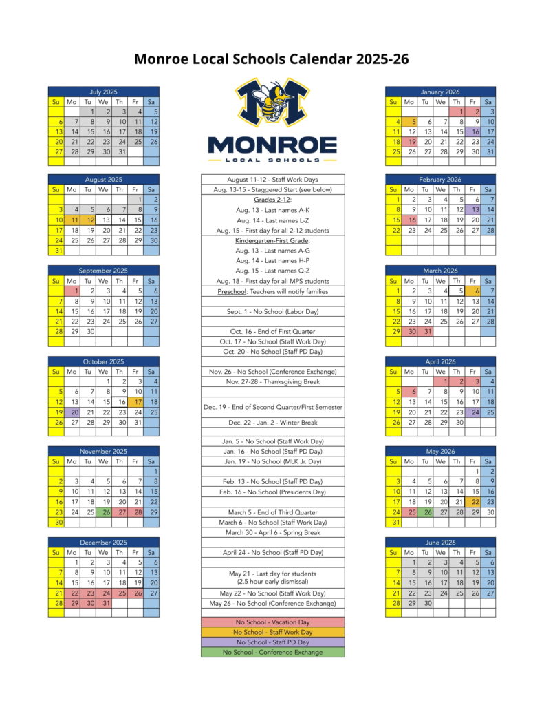 monroe local schools