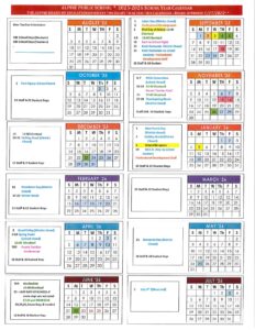 Alpine Public School calendar