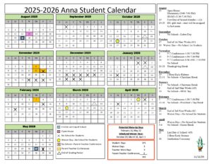 anna local schools calendar
