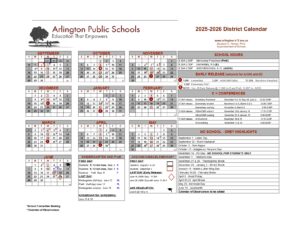 Arlington Public Schools calendar