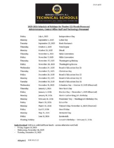 BERGEN COUNTY TECHNICAL SCHOOLS