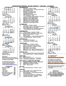 Bordentown Regional School District calendar